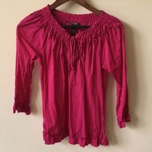 Like-new Lucky brand top with embroidery